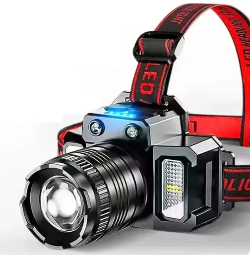 100000LM 5 Mode Light LED Sensor Headlamp Camping Search Light Head Flashlight Rechargeable Powerful Headlights