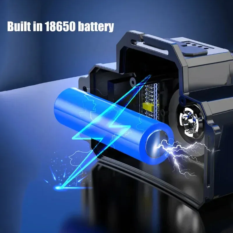 100000LM 5 Mode Light LED Sensor Headlamp Camping Search Light Head Flashlight Rechargeable Powerful Headlights