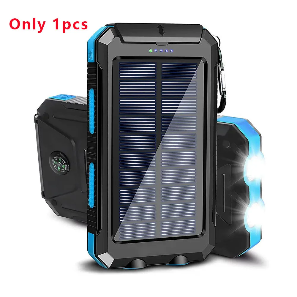 10000Ah USB Portable Charger Solar Power Bank