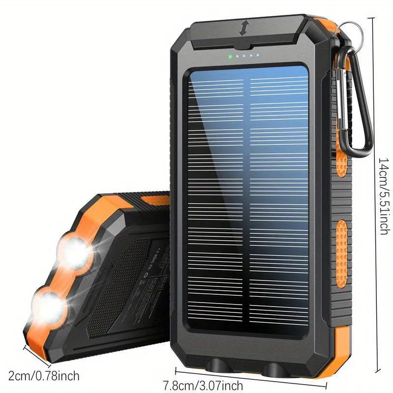 10000Ah USB Portable Charger Solar Power Bank