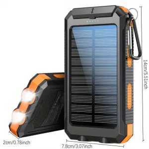 10000Ah USB Portable Charger Solar Power Bank