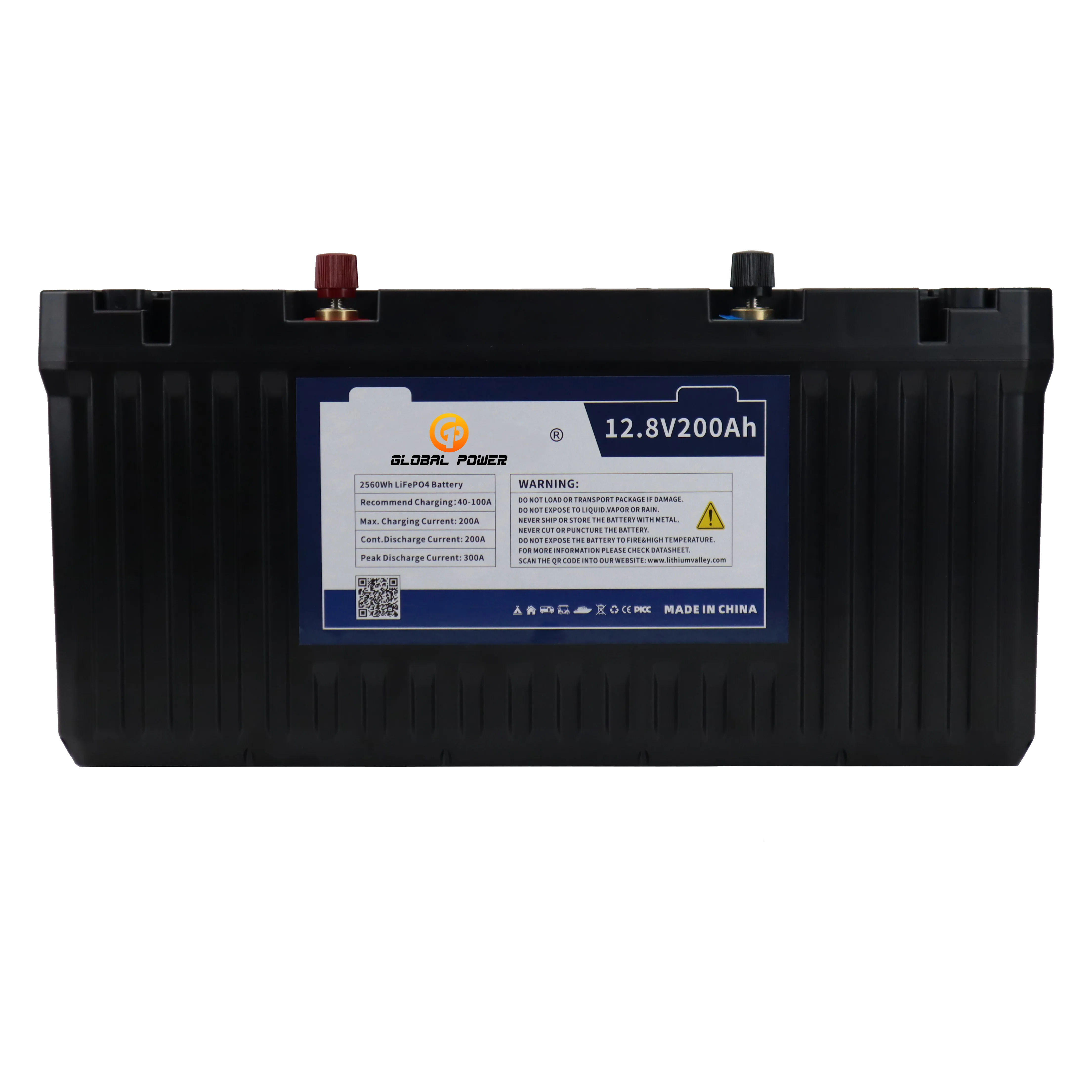 12.8V 200Ah LiFePO4 Backup Battery Portable Power Bank