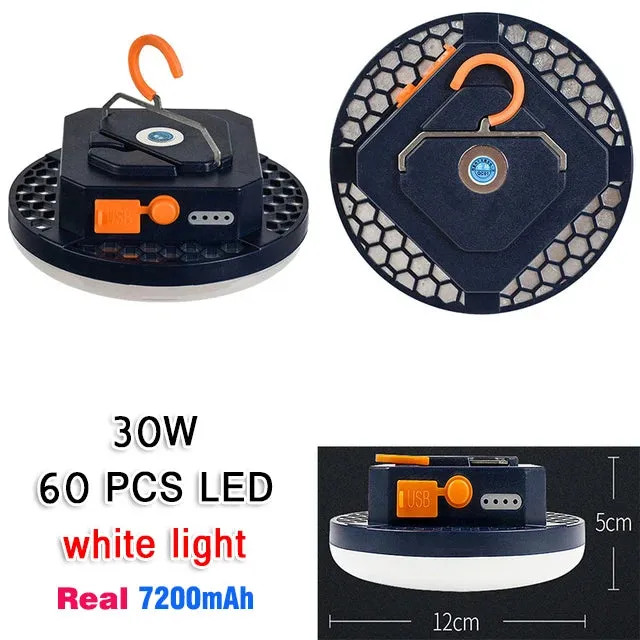 13500mAh 60W Rechargeable LED Camping Lantern with Magnet - Strong Light Portable Flashlight for Outdoor and Work
