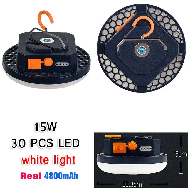 13500mAh 60W Rechargeable LED Camping Lantern with Magnet - Strong Light Portable Flashlight for Outdoor and Work