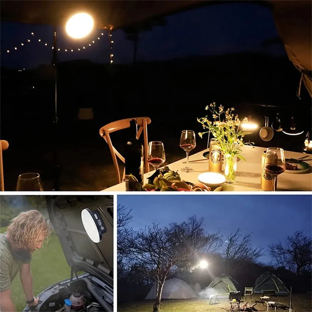 13500mAh 60W Rechargeable LED Camping Lantern with Magnet - Strong Light Portable Flashlight for Outdoor and Work
