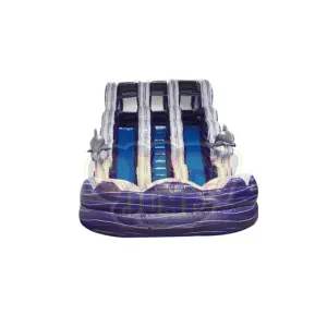 18' Double Lane Waterslide Purple Splash