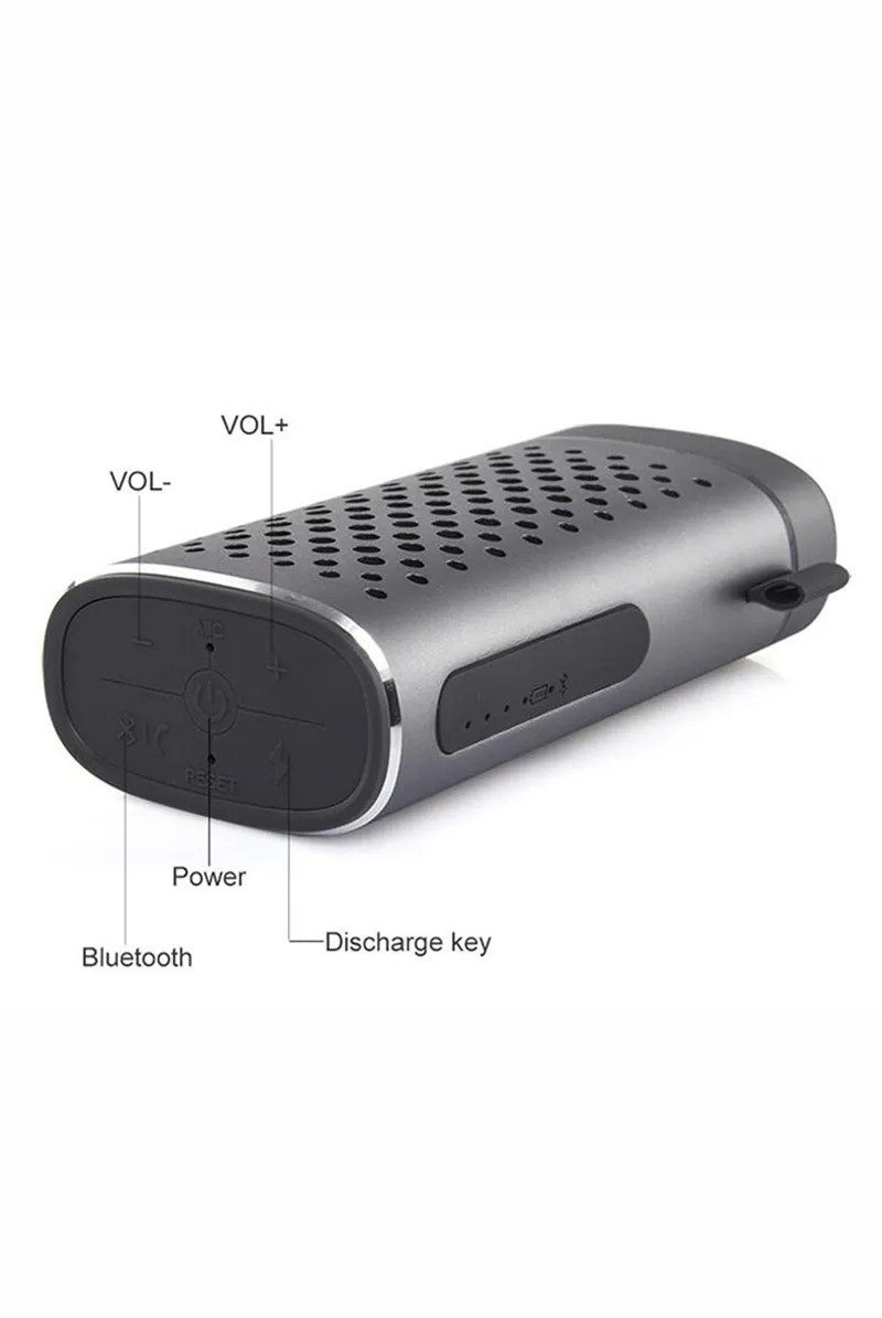 2 in 1 BC-SB004-BK Bluetooth Speaker with 4400mAh Power Bank Black