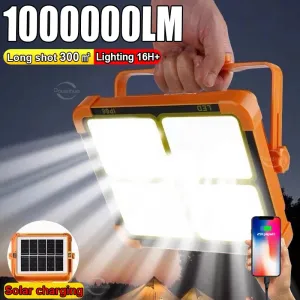 20000mAh Solar Rechargeable Camping Lantern High Power Bank LED Tent Light
