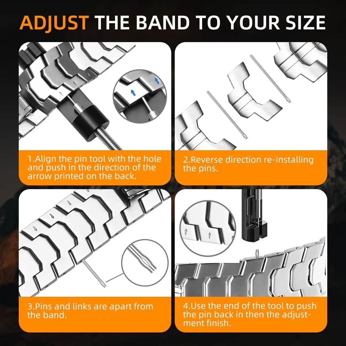 22mm Mecha Steel Bands Compatible for Garmin Fenix 8 47mm/7/6/5 Band,Quick Fit Rugged Utra Metal Strap with Folding Clasp for Fenix 5 Plus/Epix Gen 2/Forerunner 965/Epix Pro 47mm/45mm Instinct 3/2 Men