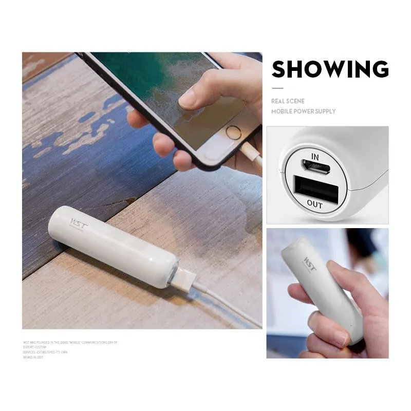 3350mAh Mini Power Bank with USB Port