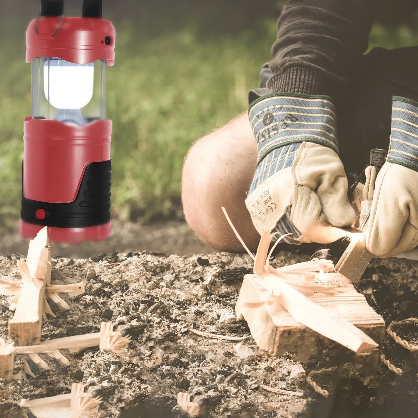 360-Degree Solar Powered LED 5-in-1 Lantern