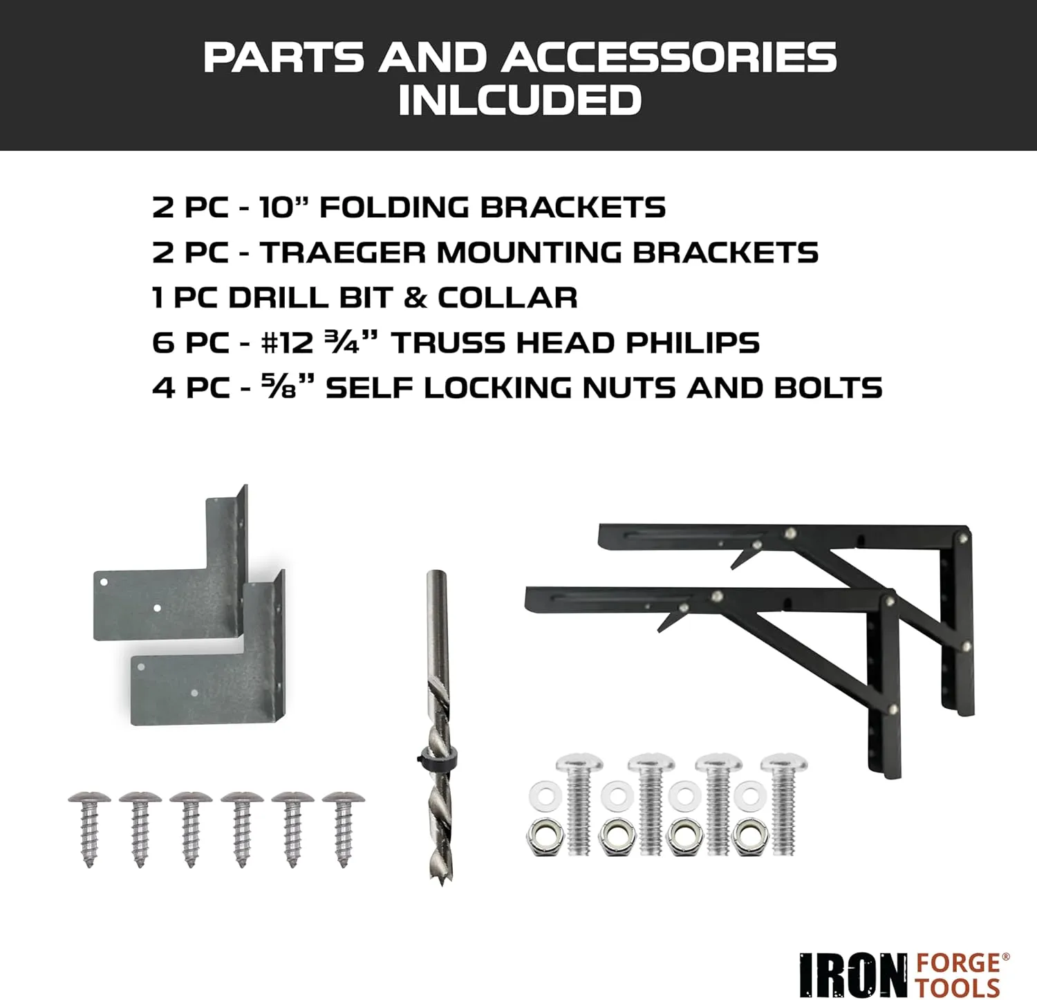 37.5x12 Wood Folding Grill Shelf Accessory - Charcoal Grill Accessories for Pellet Smoker Barbeque - Compatible with Traeger Pro 34, Pro 780, Ironwood 885 Series Texas Elite, Eastwood