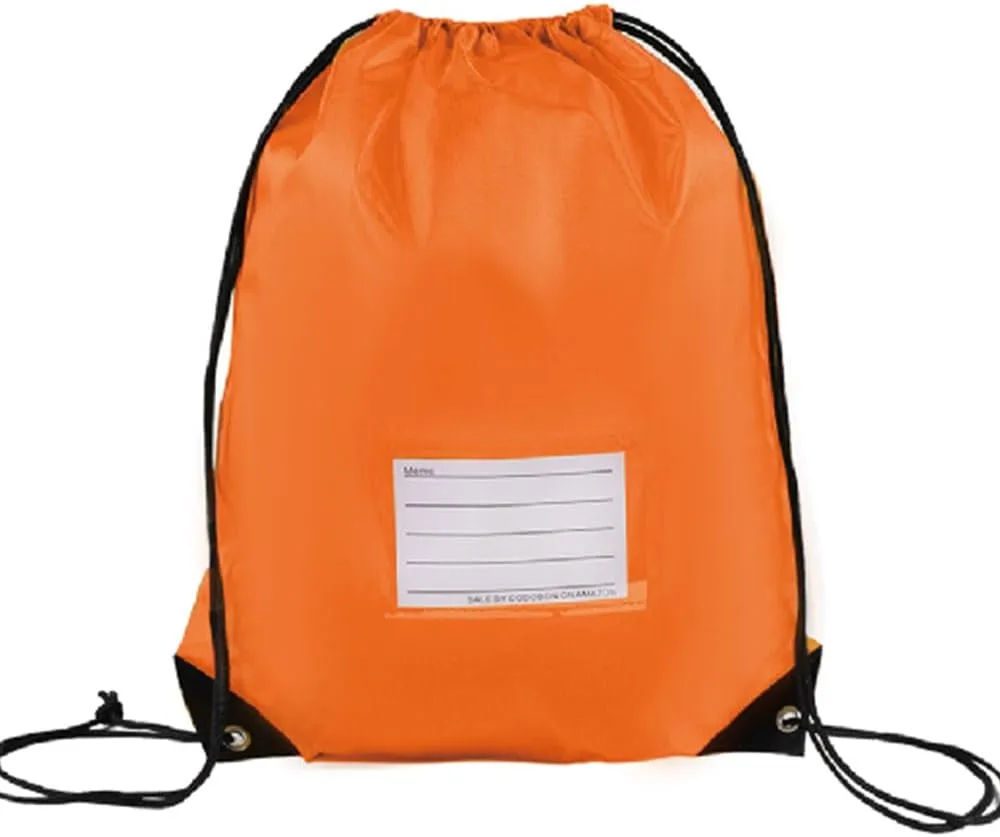 40 Pcs Drawstring Bags,Bulk Draw String Backpack, DIY Gym Sports Cinch Bag Sackpack for Women Men, Orange