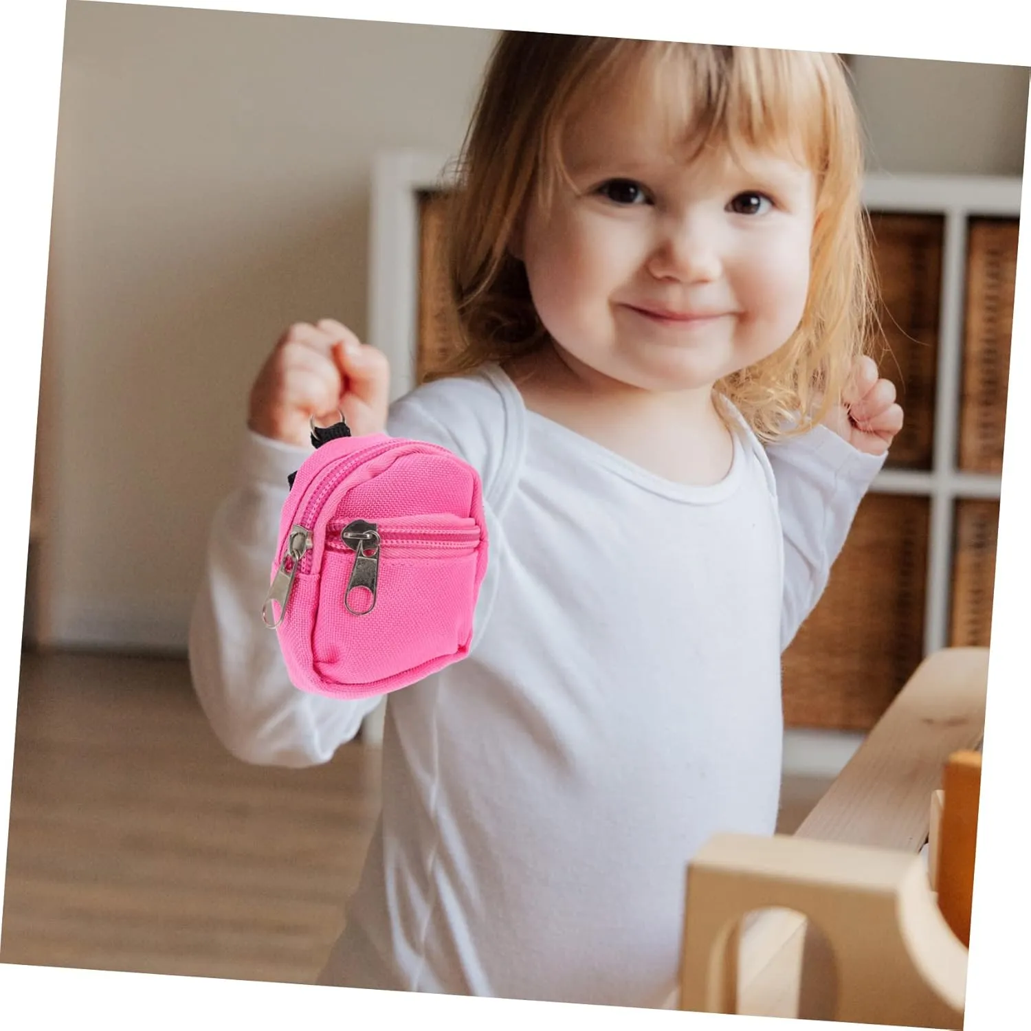 5 pcs Miniature Schoolbag Decor Cute Mini Backpack for Dollhouse Accessories Present for Miniature Collectors High Grade Material Vividly Designed