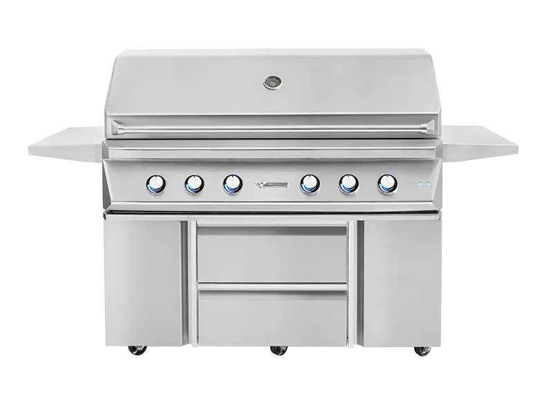 54" Twin Eagles Grill Base w/ Storage Drawers, Two Doors