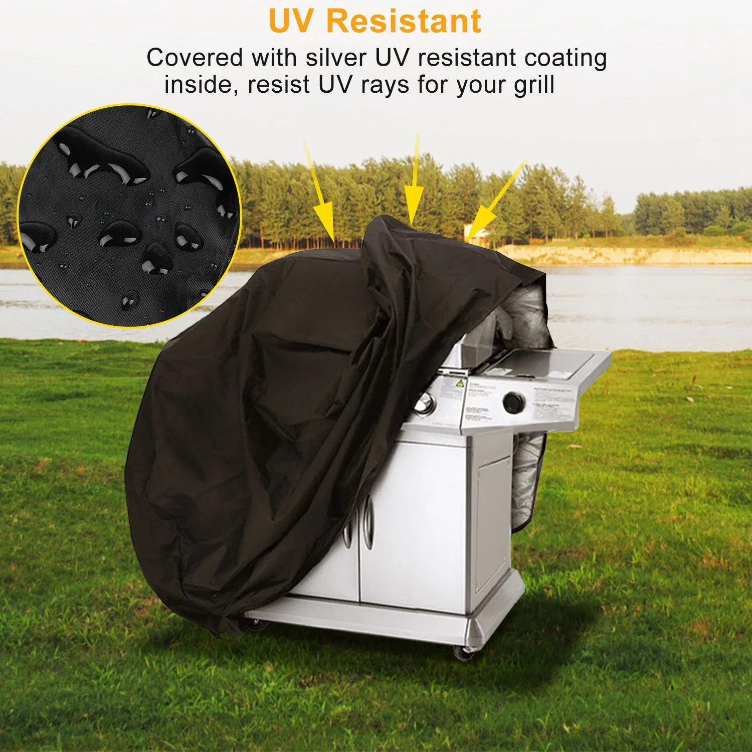 57-Inch Weather Resistant Barbecue Grill Cover