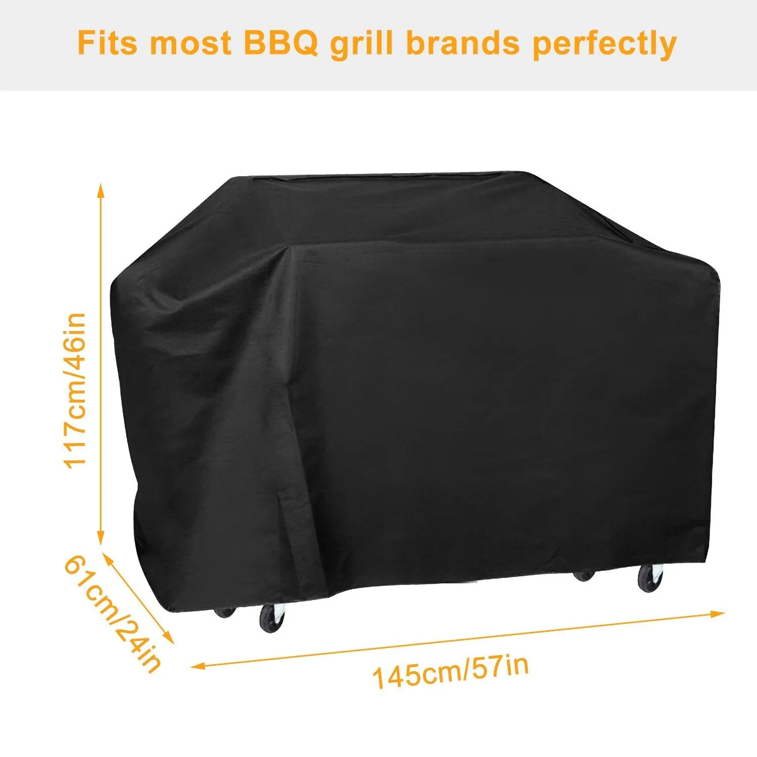 57-Inch Weather Resistant Barbecue Grill Cover