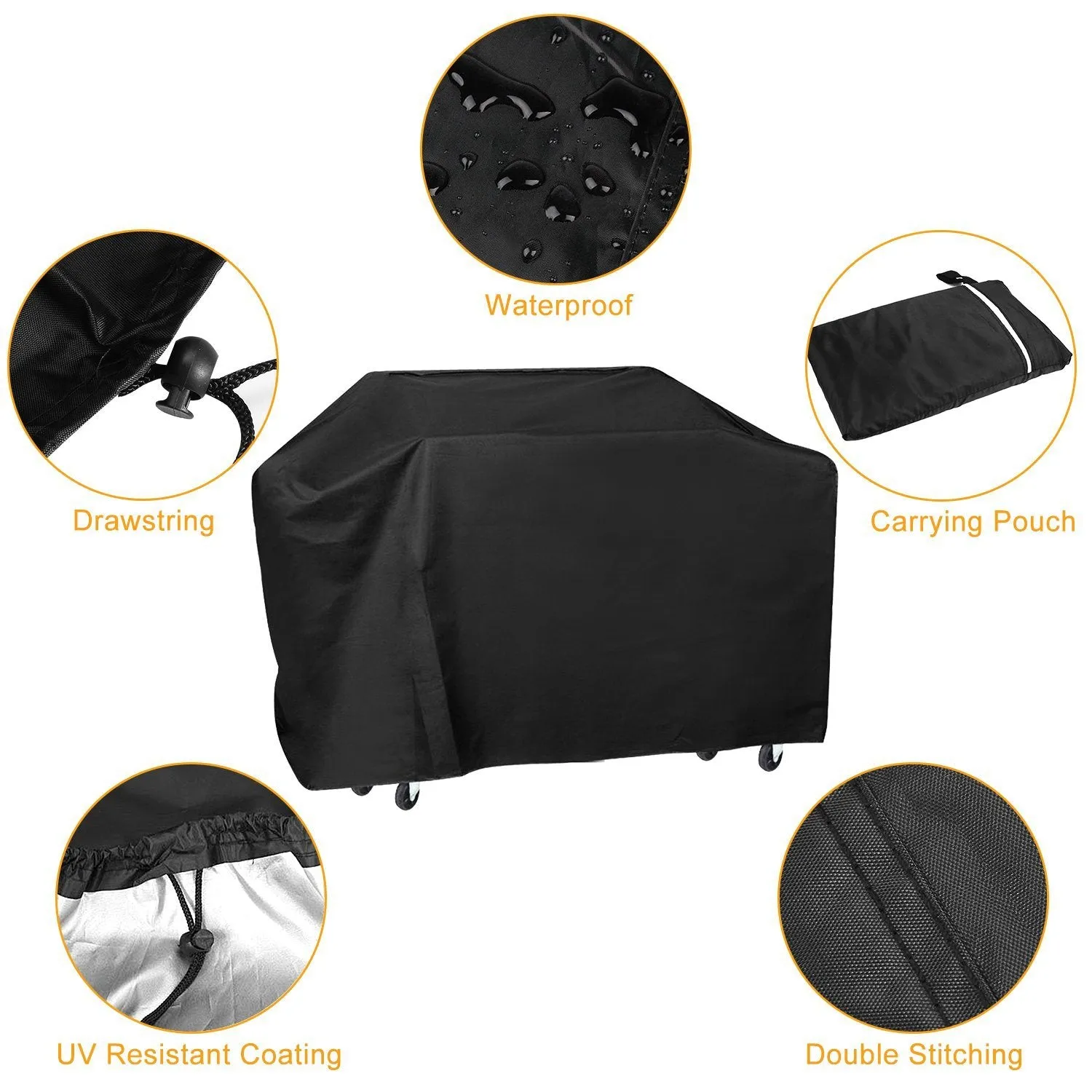 57-Inch Weather Resistant Barbecue Grill Cover