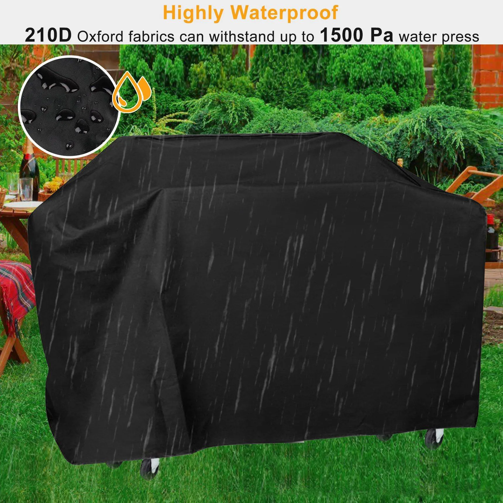 57-Inch Weather Resistant Barbecue Grill Cover
