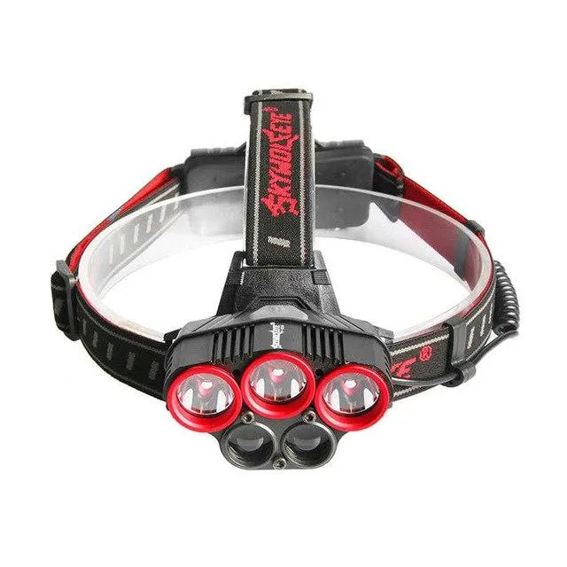 5X XM-L T6 LED USB Headlamp USB Rechargeable Torch Lamp Light powerful led flashlight Head Torch,use 18650 battery #4S19