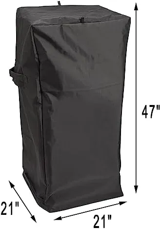 600D Waterproof Universal Vertical Smoker Cover for COS-244 36” Vertical Propane Smoker and COS-330 30" Electric Smoker, Grill Cover Replace for Cuisinart CGC-10244, Fits up to 36"