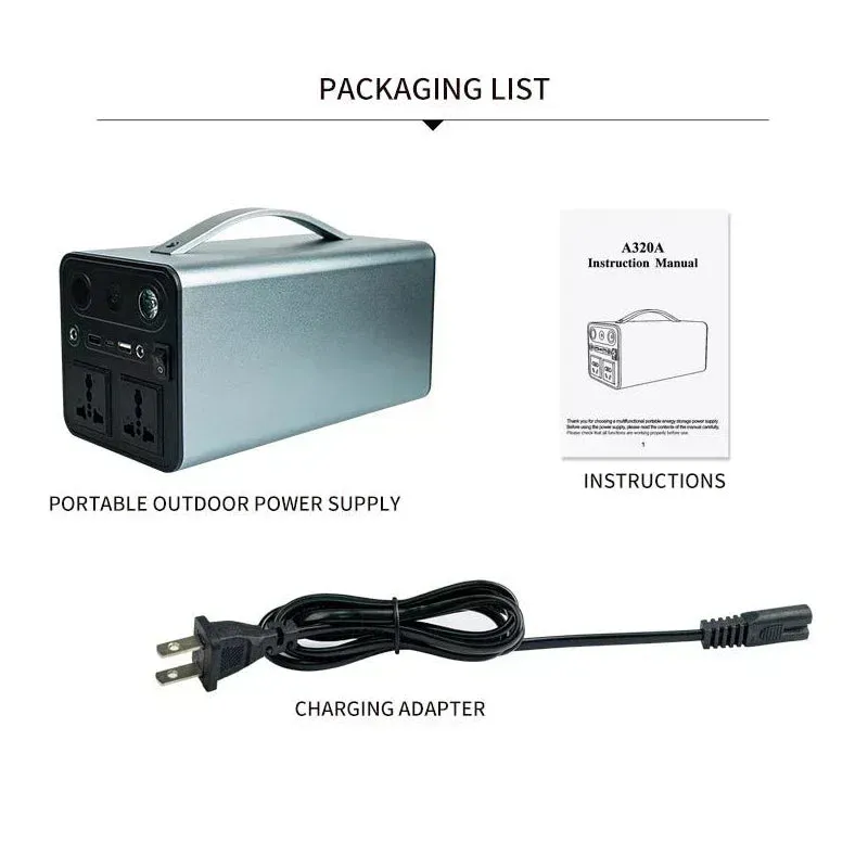 68000mAh 110V/220V 300W Portable Power Station Powerful Emergency Power Supply Outdoor Camping External Spare Battery For Laptop