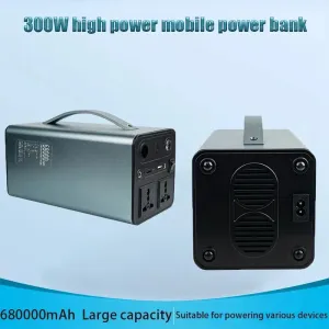 68000mAh 110V/220V 300W Portable Power Station Powerful Emergency Power Supply Outdoor Camping External Spare Battery For Laptop