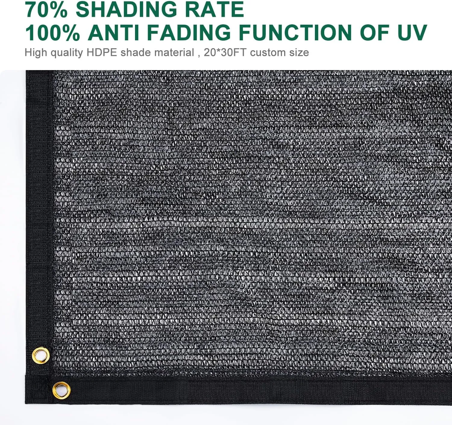 70% Shade Cloth( 20x30FT)