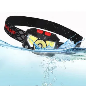 8 Modes Hand-Free Motion Sensor Powerful LED Headlight, COB Flashlight, USB Rechargeable, Waterproof, 180° Beam Angle for Camping and Fishing