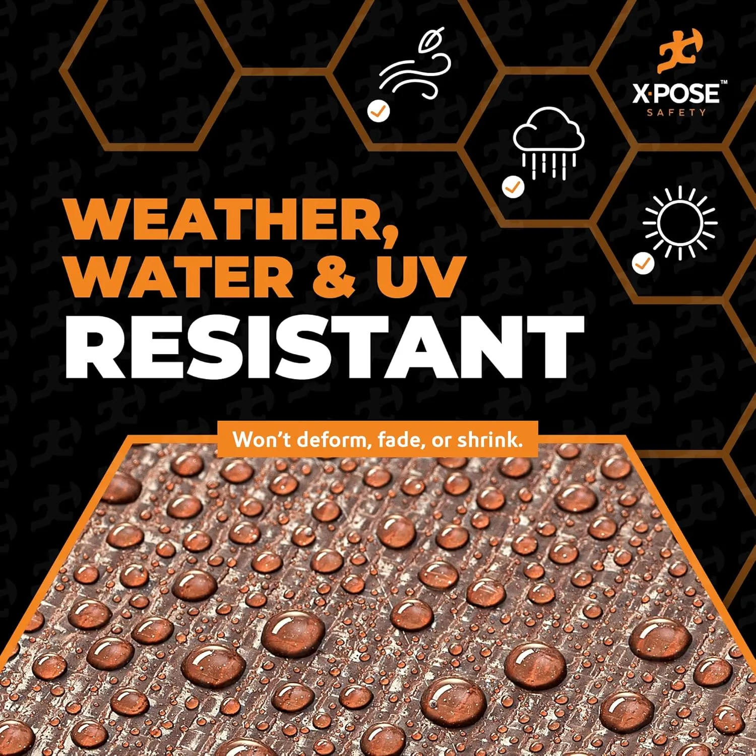 8' x 10' Super Heavy Duty 16 Mil Brown Poly Tarp Cover - Thick Waterproof, UV Resistant, Rip and Tear Proof Tarpaulin with Grommets and Reinforced Edges - by Xpose Safety