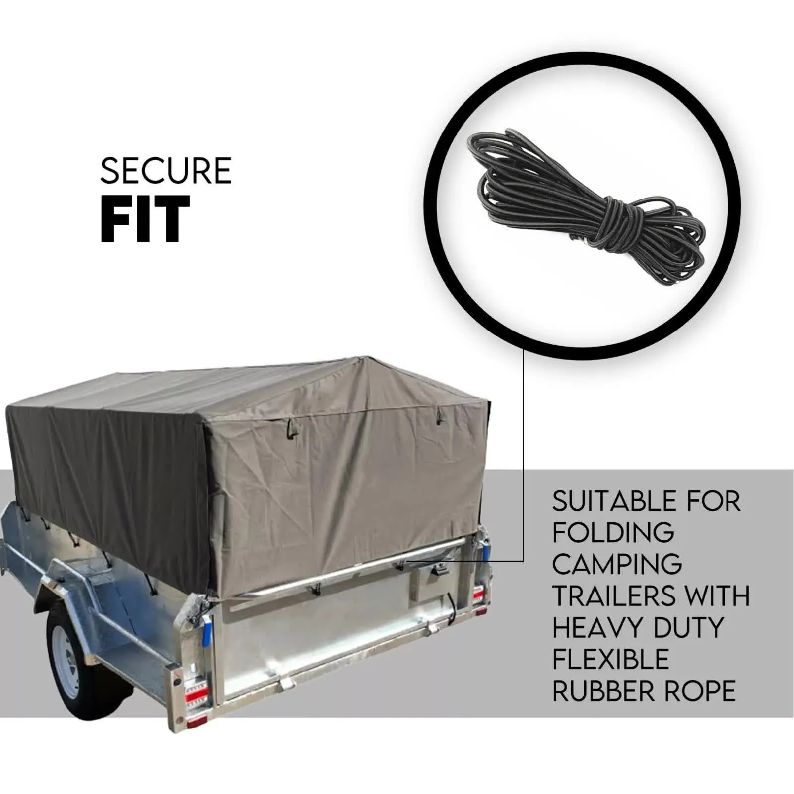 900mm Trailer Cage Canvas Tarp Cover for 6x4 High Quality Cage Universal 3 foot-VIC_Rural