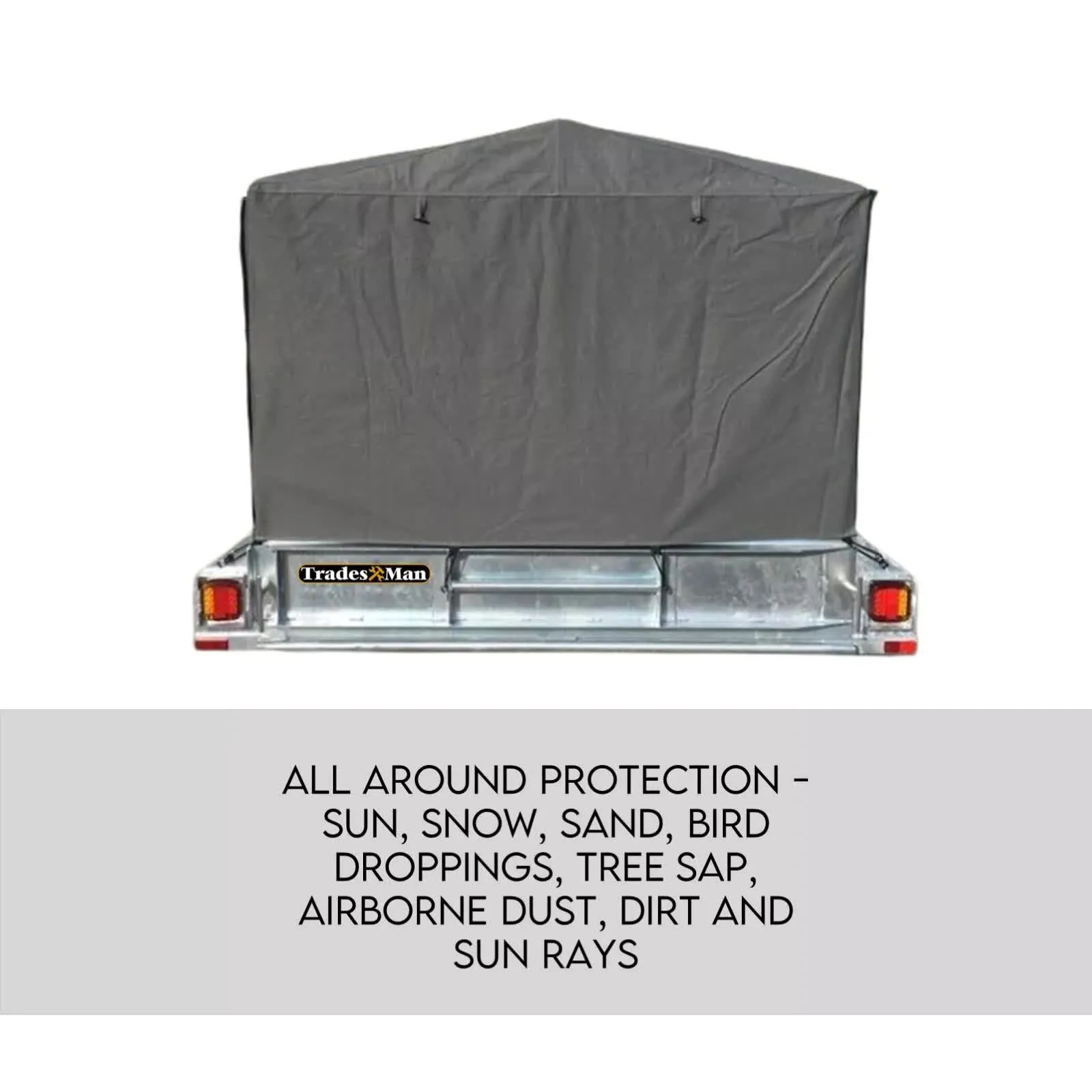 900mm Trailer Cage Canvas Tarp Cover for 6x4 High Quality Cage Universal 3 foot-VIC_Rural