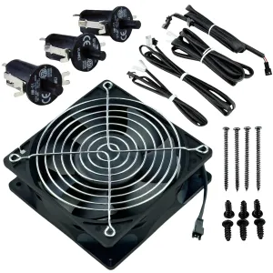 9904190040 Fan and Lid/Door Switch Kit for Masterbuilt Gravity Series 560 800 1050 XL Digital Charcoal Grill and Smoker Combo, fit for MB20040220,MB20041020,MB20041220,MB20041320,MB20040221,MB20042221