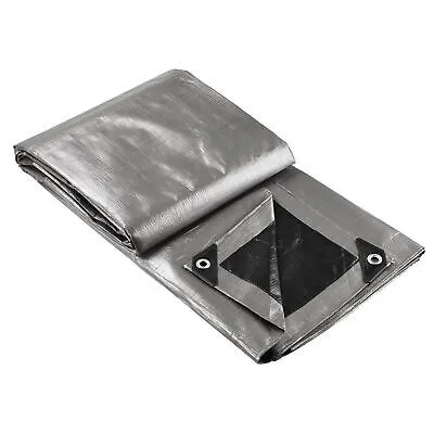 9x12 Ft 2 Pack Waterproof Poly Tarp Heavy Duty 10-mil Tarpaulin Outdoor Cover
