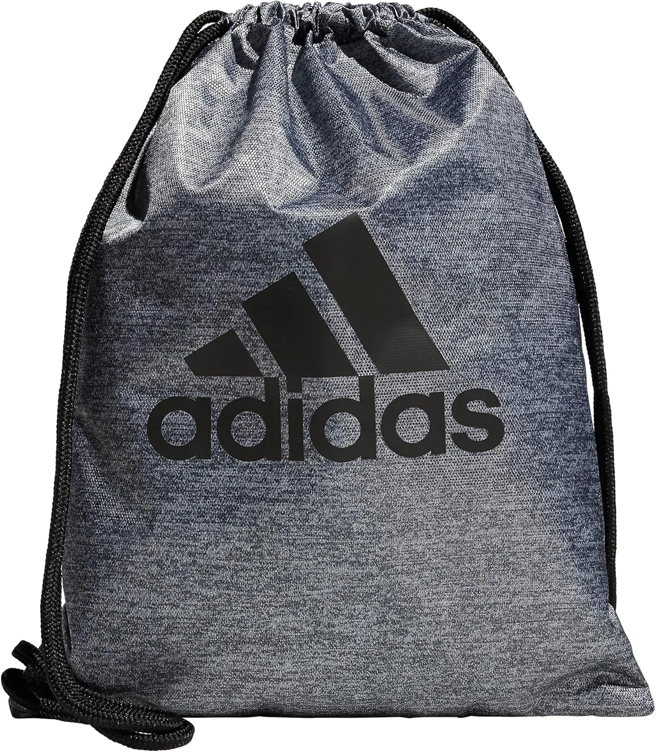 adidas Tournament 3.0 Sackpack Drawstring Bag Lightweight Backpack, Jersey Onix Grey/Black, One Size