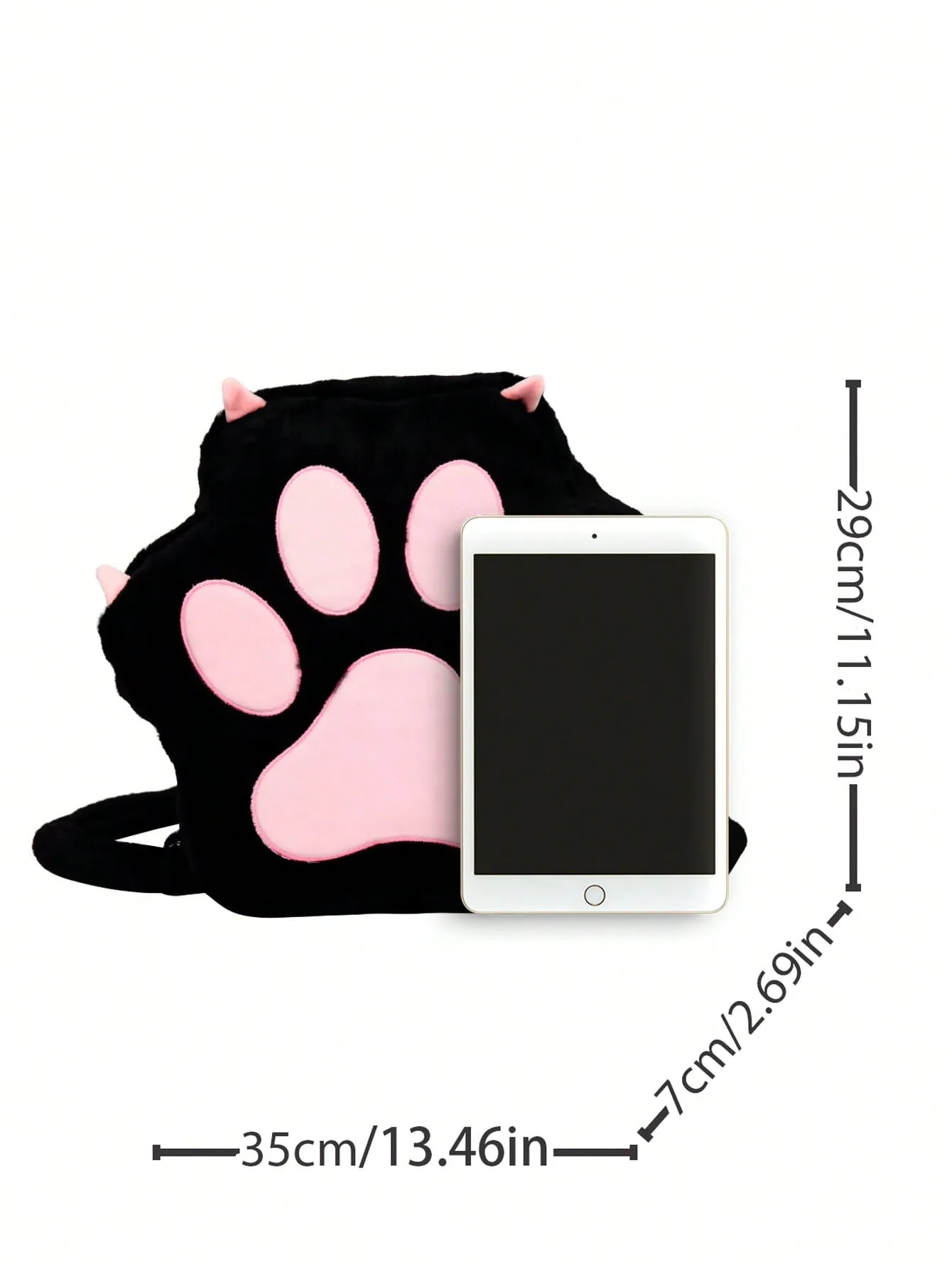 Adorable Cat Paw Plush Backpack: The Perfect Personalized Gift for Trendy Girls!