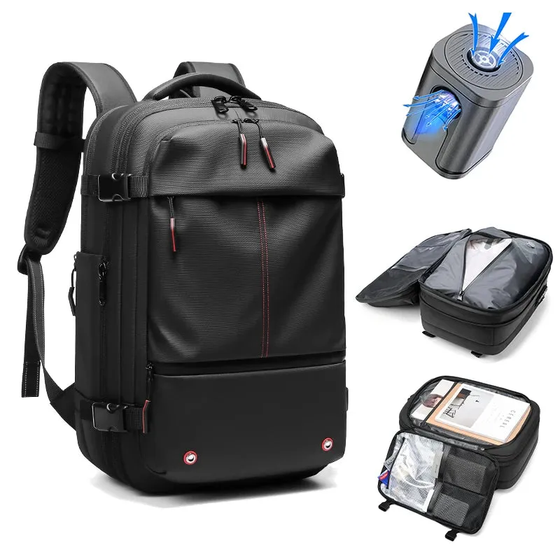 Airbag Vacuum Compression Travel Backpack