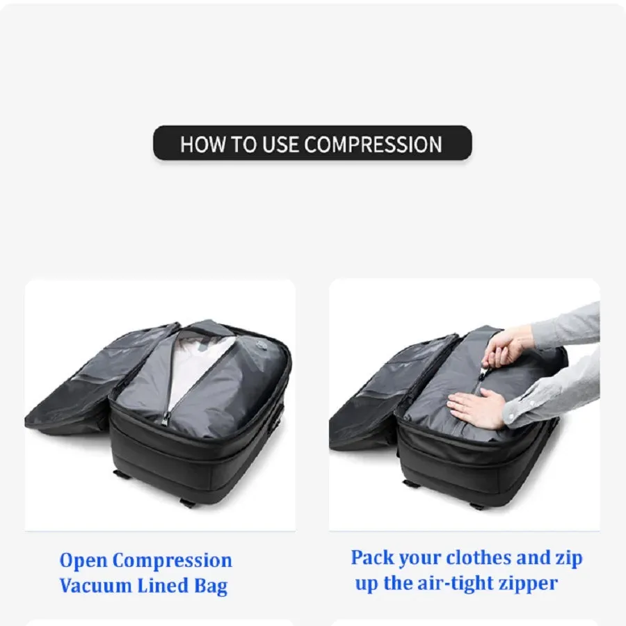 Airbag Vacuum Compression Travel Backpack
