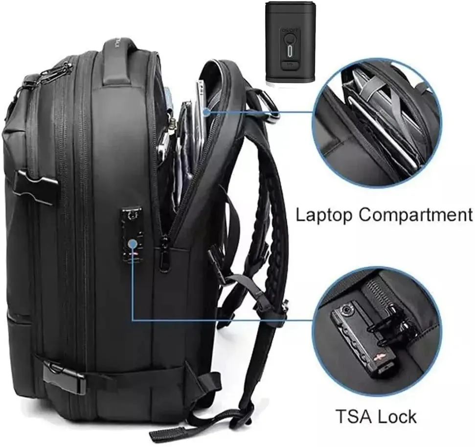 Airbag Vacuum Compression Travel Backpack