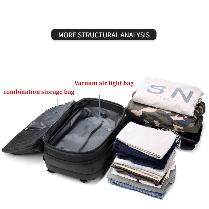 Airbag Vacuum Compression Travel Backpack