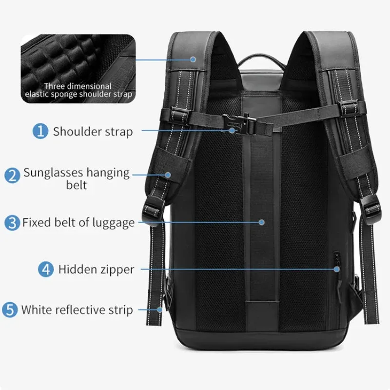Airbag Vacuum Compression Travel Backpack