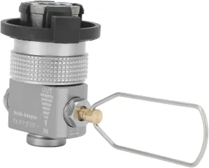 Alomejor Portable Gas Saver Lightweight Gas Canister Refill Adapter with Adjustable Control Valve and Pressure Release Button