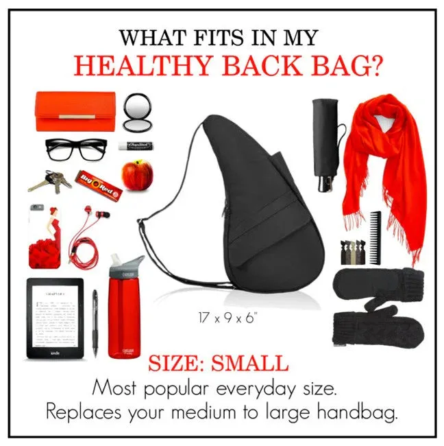 Ameribag 17" Microfiber Healthy Back Bag Tote® (Small) - Black