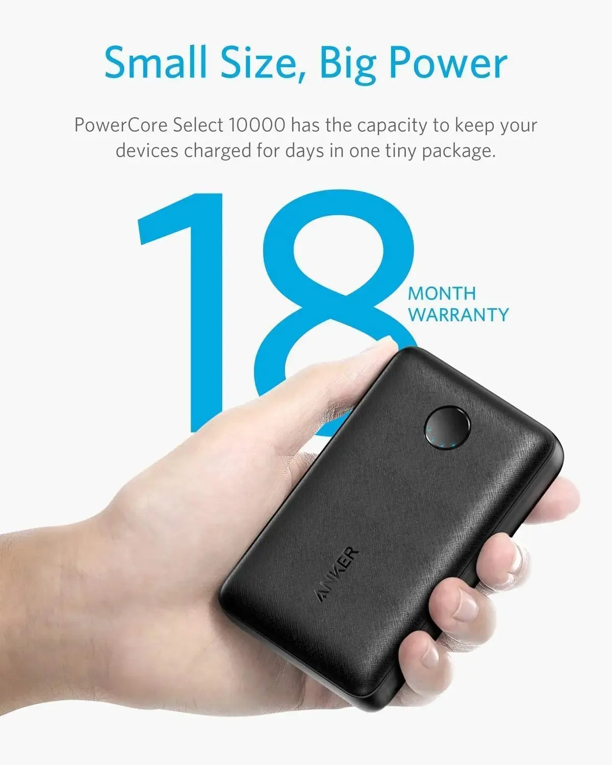Anker PowerCore Portable Wired Power Bank 10000 mAh