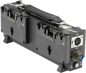Anton Bauer QBH-HD Quad Battery Holder, Handles any 4 Gold Mount Type Batteries with same Voltage Input