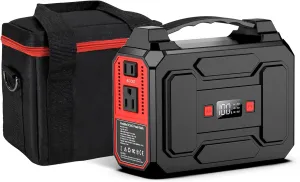 Apowking Portable Power Station Bank 100W with Carrying Case Bag Outdoor Camping Travel