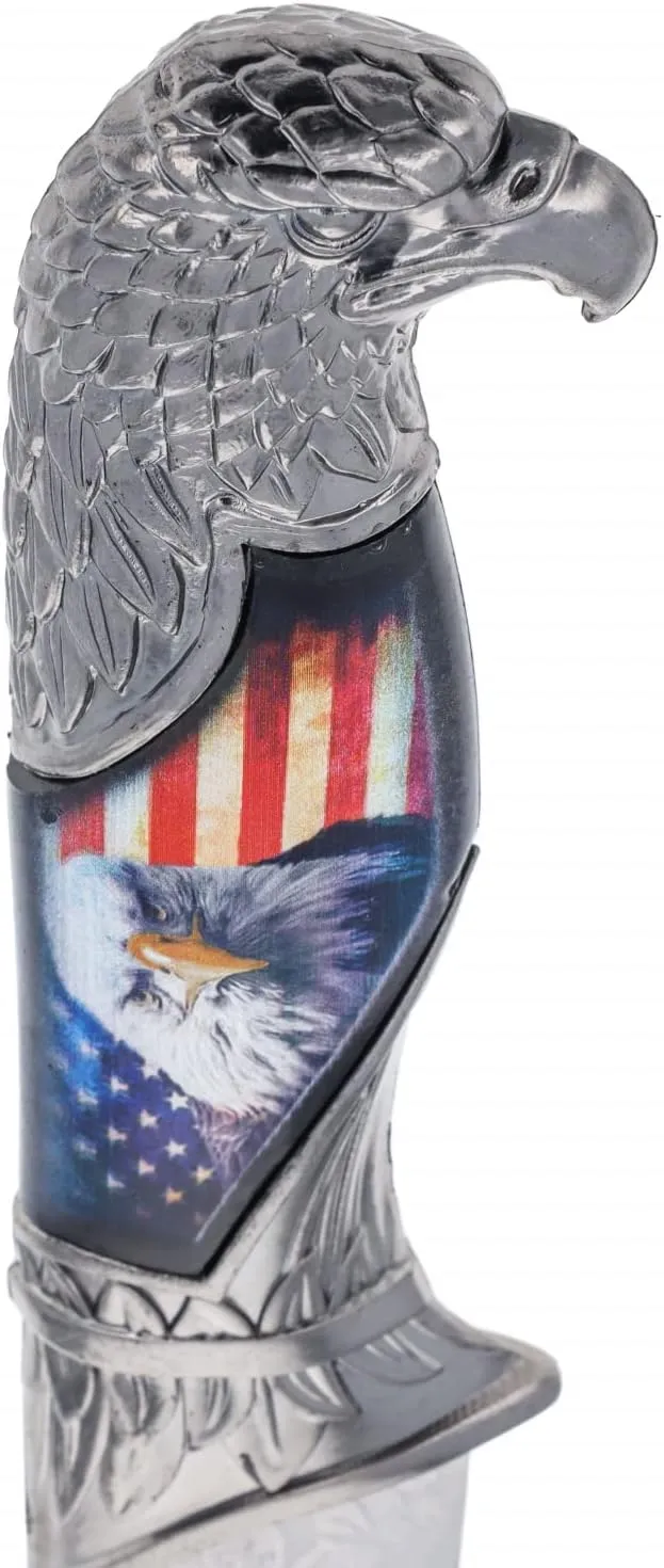 ASR Outdoor 13.5 inch Animal Head Decorative Collector's Hunting Knife with Ornamental Scabbard