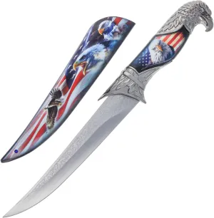 ASR Outdoor 13.5 inch Animal Head Decorative Collector's Hunting Knife with Ornamental Scabbard