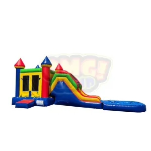 Backyard Jump & Slide Combo with Optional Pool