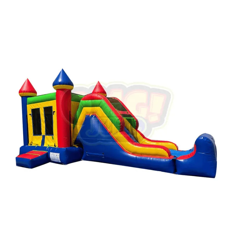Backyard Jump & Slide Combo with Optional Pool
